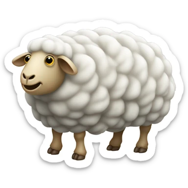 a sheep masquerading as a tardigrade sticker