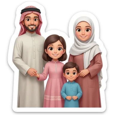 happy family islam sticker