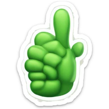 Literally a Green thumbs up  sticker