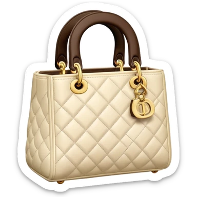 lady dior cream sticker
