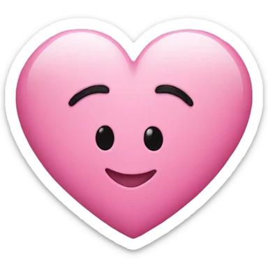 pink heart  sticker