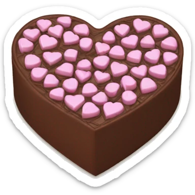 heart chocolate box sticker