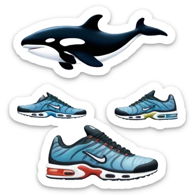 nike tns killer whales sticker