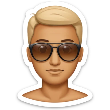 Paloma con gafas de sol  sticker