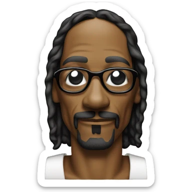 Snoop dogg with a joint sticker