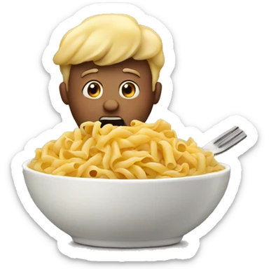 Someone eating pasta  sticker