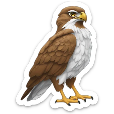 Humber College Howie the Hawk sticker