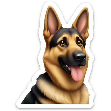german shepherd dog sticker