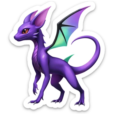 Shiny Salandit-Noivern-Espeon-Hybrid (Full body) sticker