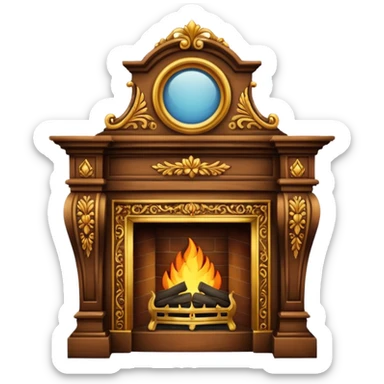 fireplace mantle sticker