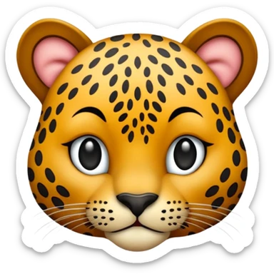  bacio leopardato sticker