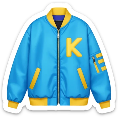colorful k-pop style streetwear jacket sticker