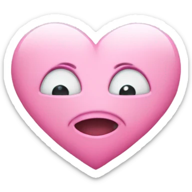 pink hear sticker