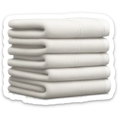 Stack of neutral towels sticker