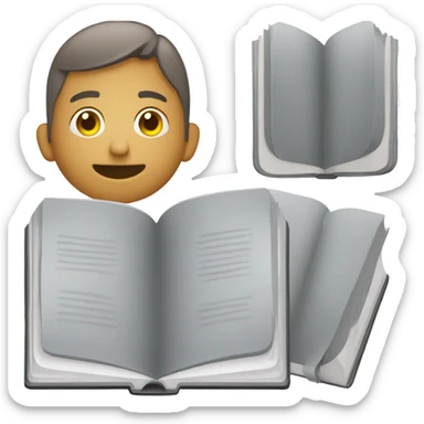 Biblia de color gris sticker