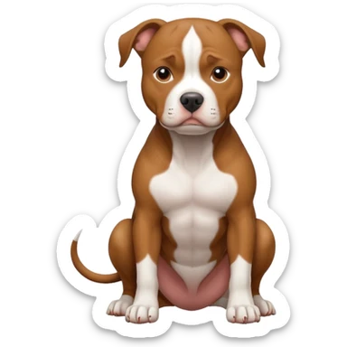 Billie pitbull dog  sticker