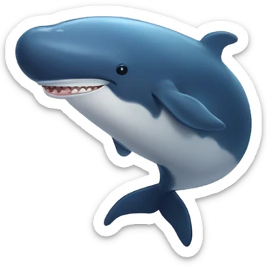 Happy Whale sticker