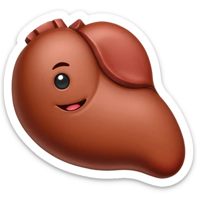 create a raw liver emoji sticker
