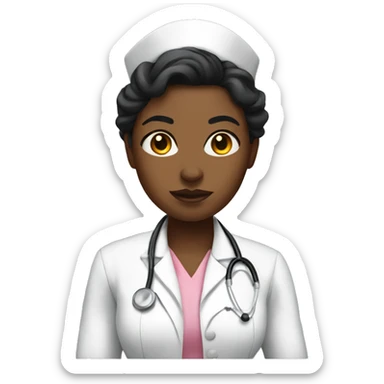 baddie nurse sticker