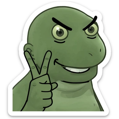 sassy middle finger baddie sticker