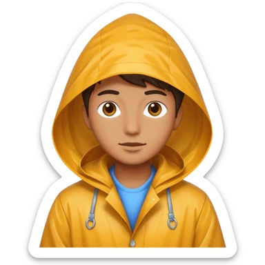 Raincoat Pedestrian sticker