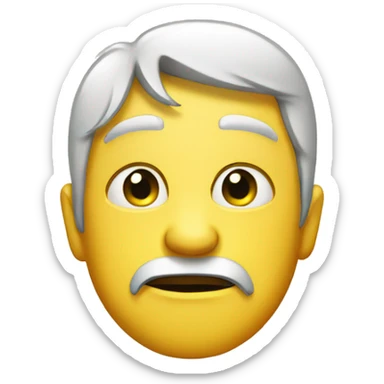 Regular yellow circle emoji giving a side eye sticker