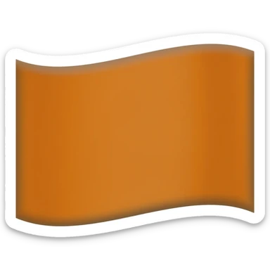 Orange flag sticker