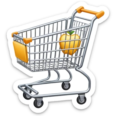 emoji for groceries like empty cart sticker