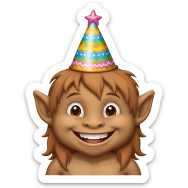 A TrollDoll say happy birthday to "Ki" sticker