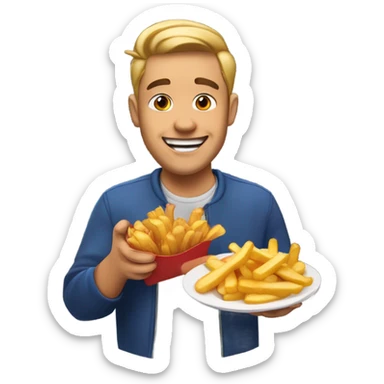 Imagine if nick eh 30 had french frie with wings sticker