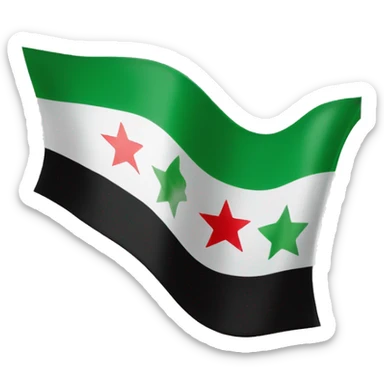 Syrian green flag sticker