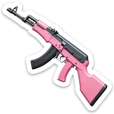 pretty pink ak47 sticker