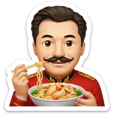 Stalin ăn mì gà sticker