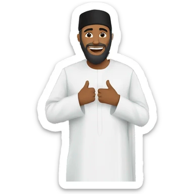 muslim near the kaaba sticker