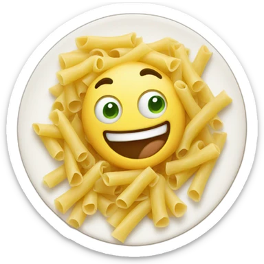 Happy pasta sticker