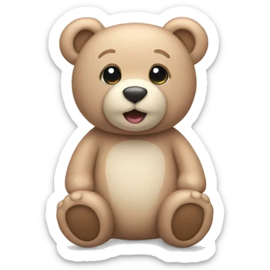 Pastel teddy bear  sticker