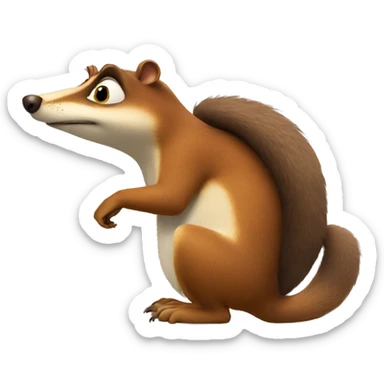 Scrat thinking sticker