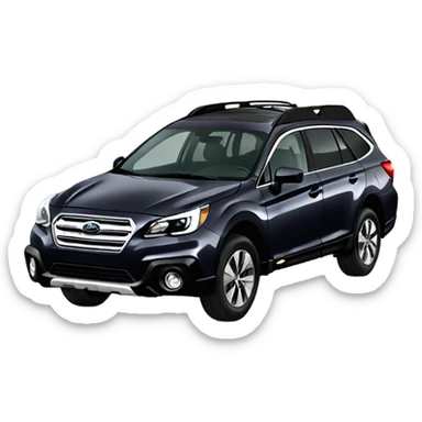 Black Subaru Outback  sticker