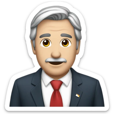 Político argentino en campaña sticker