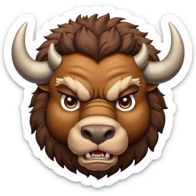 Angry buffalo, taking my money sticker