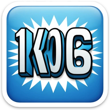 COMIC BOOK TEXT THAT SAYS 10KPLS sticker