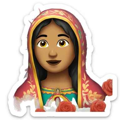 virgen de guadalupe sticker