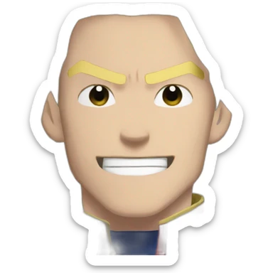 All might hero motivated sticker