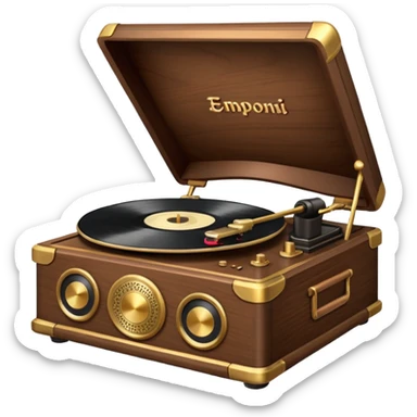 record playergramaphone sticker