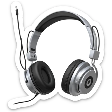 circular walkman with an headphone separately sticker