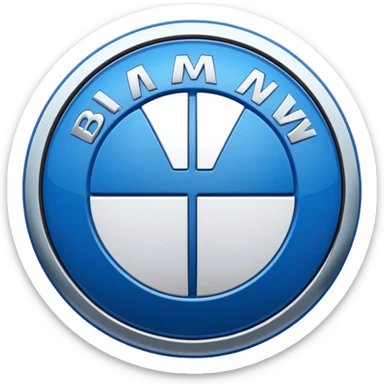 Bmw real logo sticker