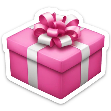 pink christmas gift  sticker