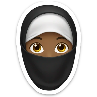 Black Niqabi sticker