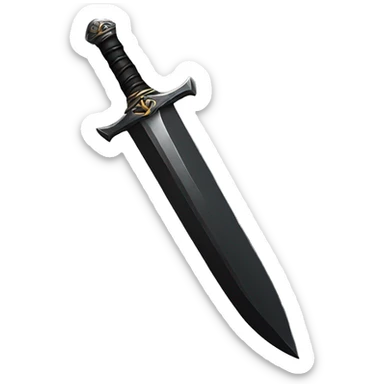 black sword sticker