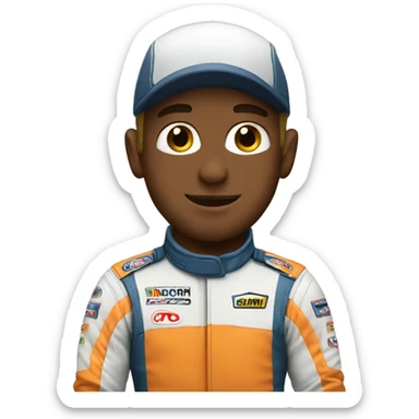 race car driver sticker